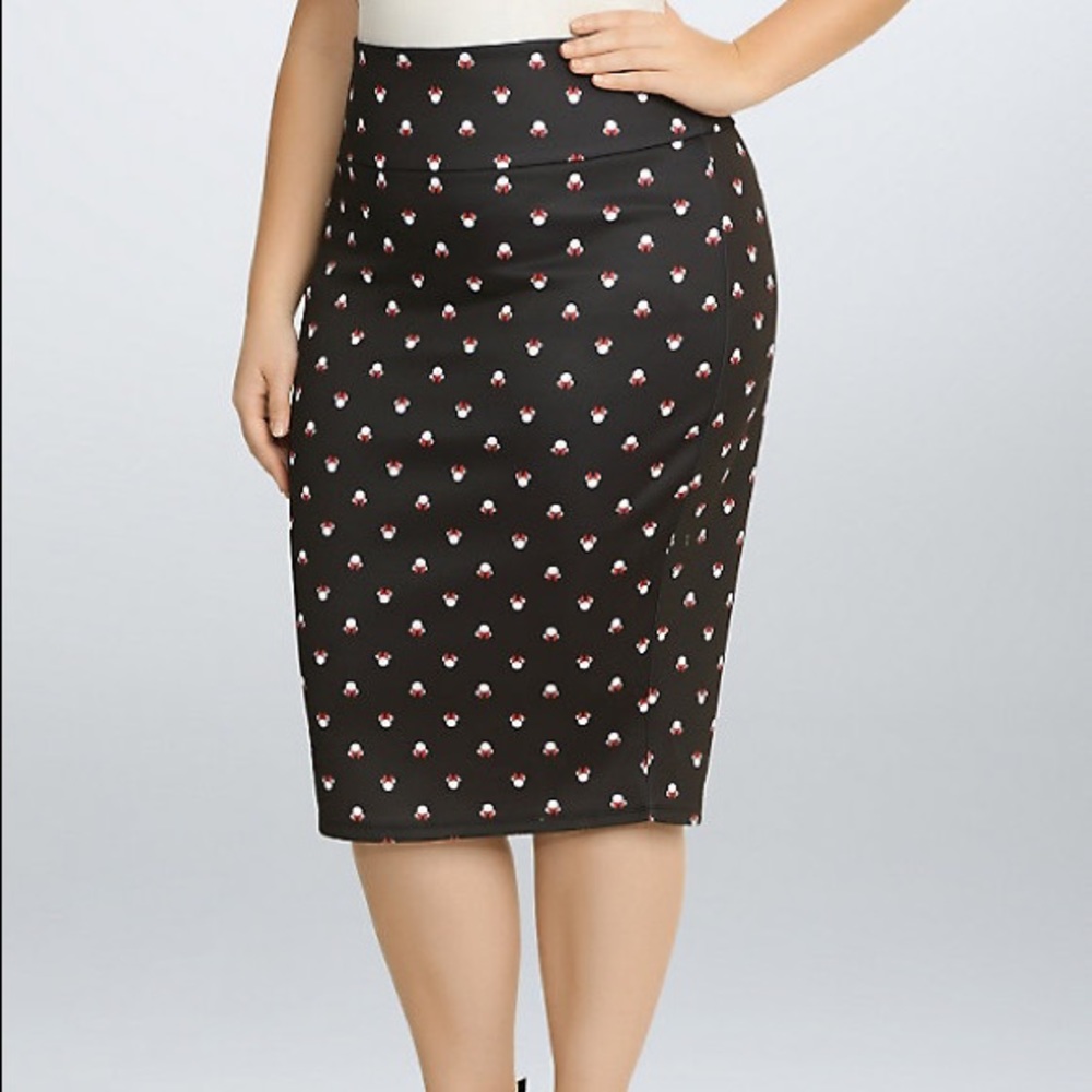 Torrid Disney Minnie Mouse Pencil Skirt